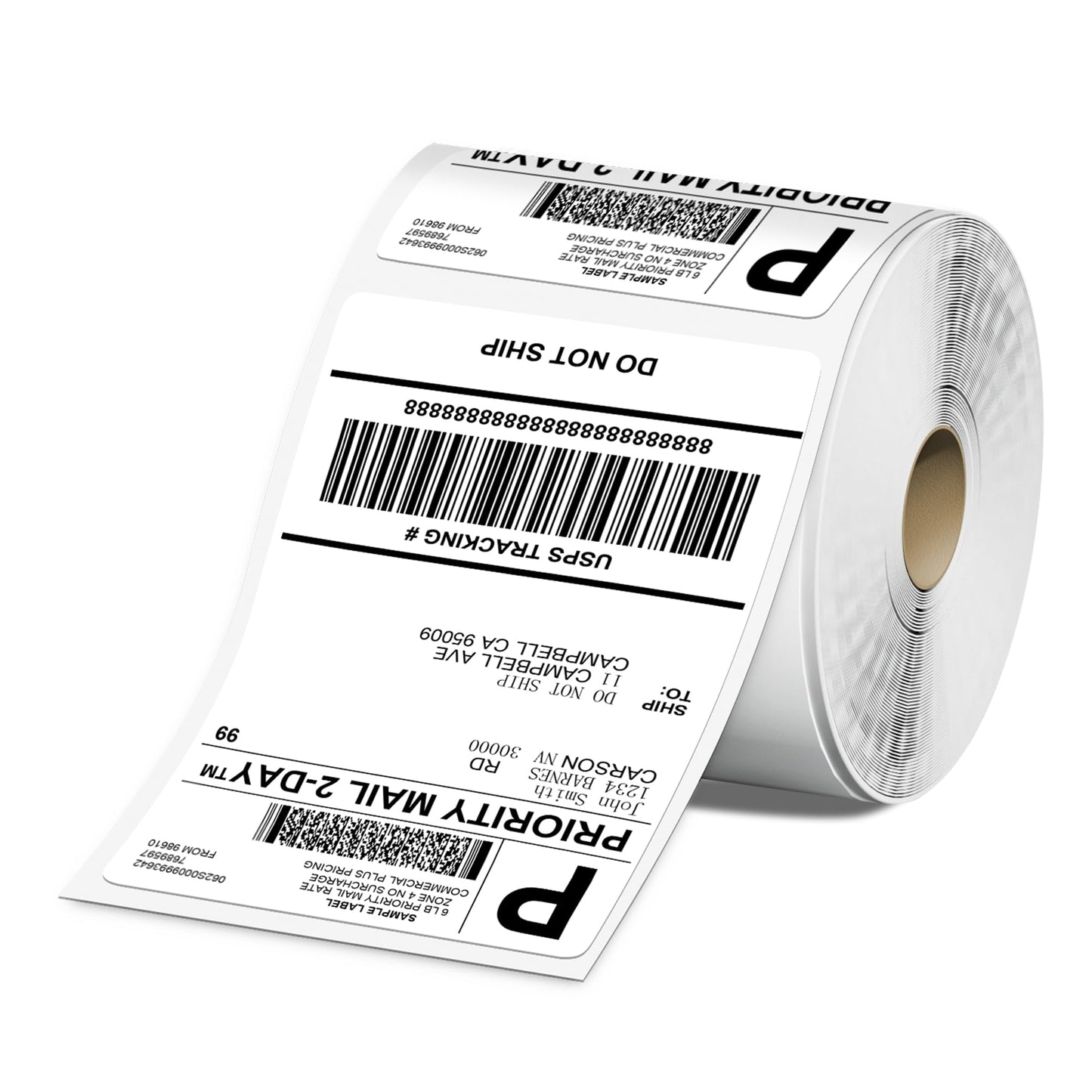 4x6 Direct Thermal Shipping Label, Roll Sticker Labels, Commercial Grade, Strong Adhesive Labels paper, Thermal Labels Compatible with Rollo, Nelko, Munbyn, Jadens, Pack of 500 4x6 Per Shipping Labels