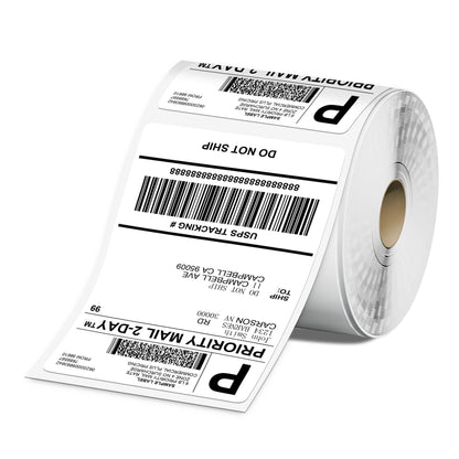 4x6 Direct Thermal Shipping Label, Roll Sticker Labels, Commercial Grade, Strong Adhesive Labels paper, Thermal Labels Compatible with Rollo, Nelko, Munbyn, Jadens, Pack of 500 4x6 Per Shipping Labels